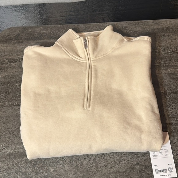ATHLETA Power of She Cream Quarter-Zip Sweatshirt and Joggers Set. XL - Picture 7 of 8